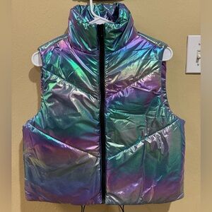 Iridescent Puffer Vest